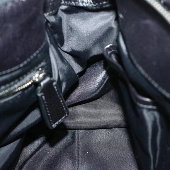 BURBERRY Hand Bag Nylon Leather 2way Black Auth ep3476 - Picture 12 of 16